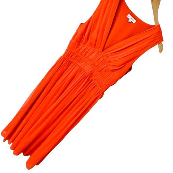 Gianni Bini Rhea Maxi Dress Orange Flowy Wedding Guest Soft Girl Romantic 4 - Picture 3 of 12